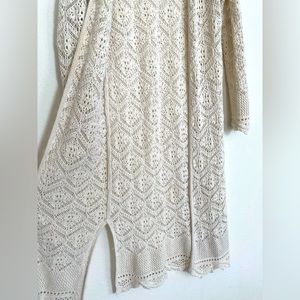 Bohemian Long Sweater off white